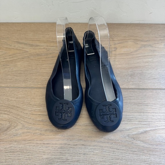 Tory Burch Black Reva Flats Size 6.5 - Picture 1 of 6